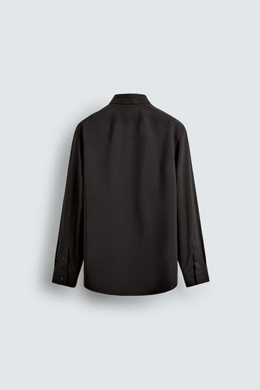 CHEMISE COUPE SLIM - Marron de Zara - Image 7