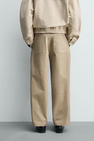PLEATED WIDE-LEG TROUSERS - Beige by Zara - Image 2