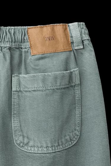 BAGGY TROUSERS - Light green by Zara