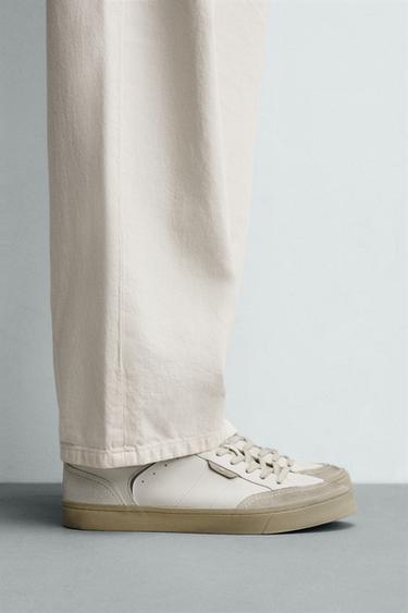 SCHOEN MET CONTRASTERENDE ZOOL - Wit van Zara - Afbeelding 0