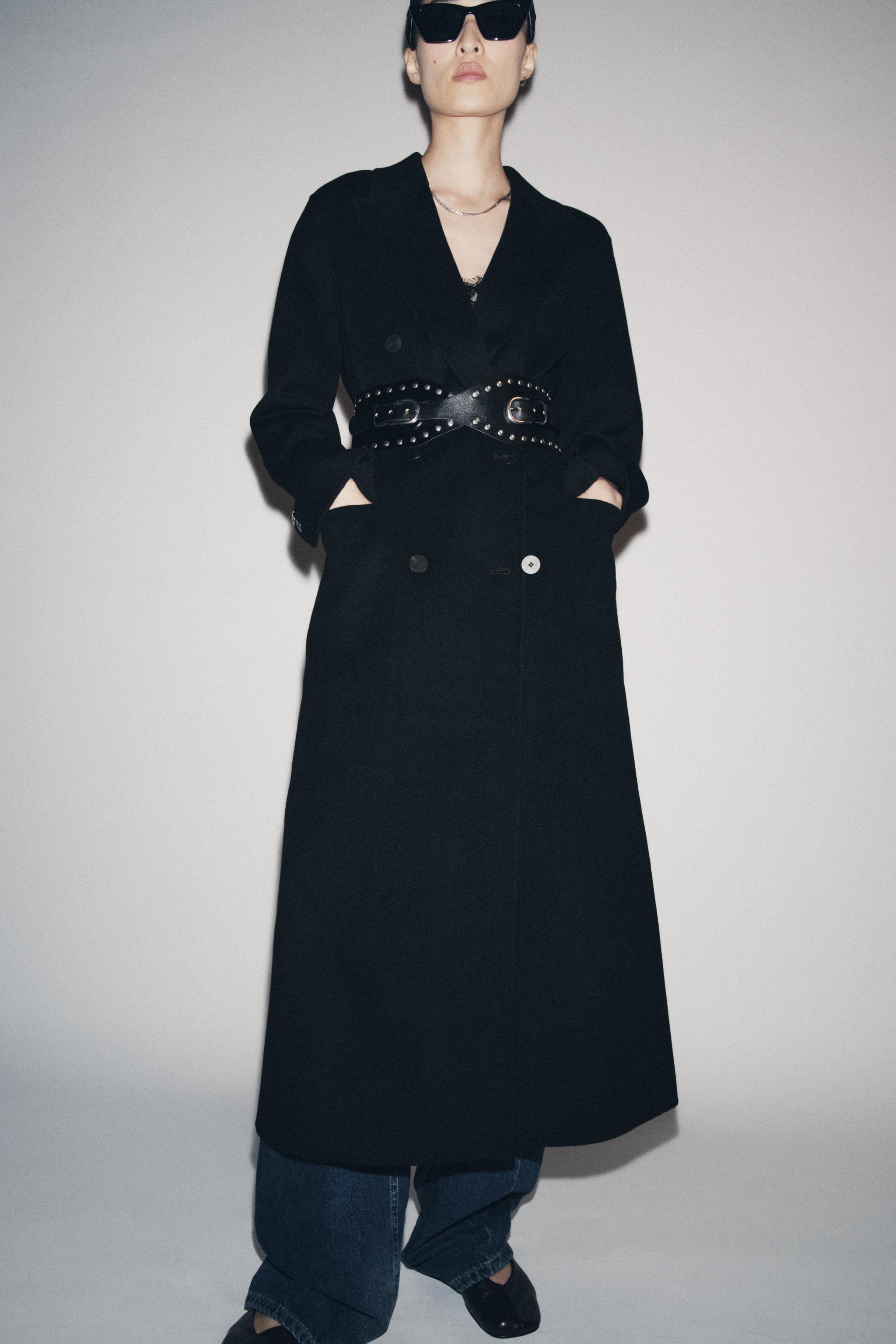 STUDDED LEATHER WAIST BELT