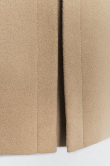 MANTEAU MÉLANGE DE LAINE SOSHIOTSUKI X ZARA - Camel clair de Zara - Image 9