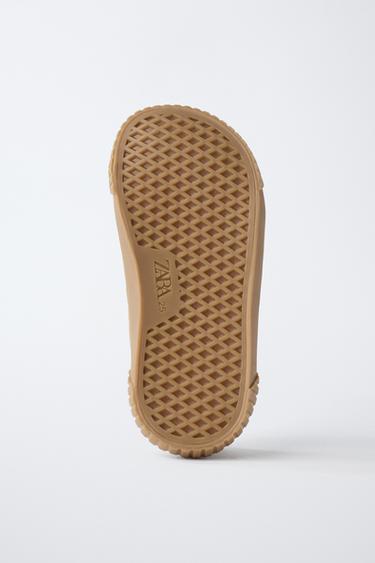 BAREFOOT SPLIT SUEDE PLIMSOLLS - Beige by Zara - Image 7