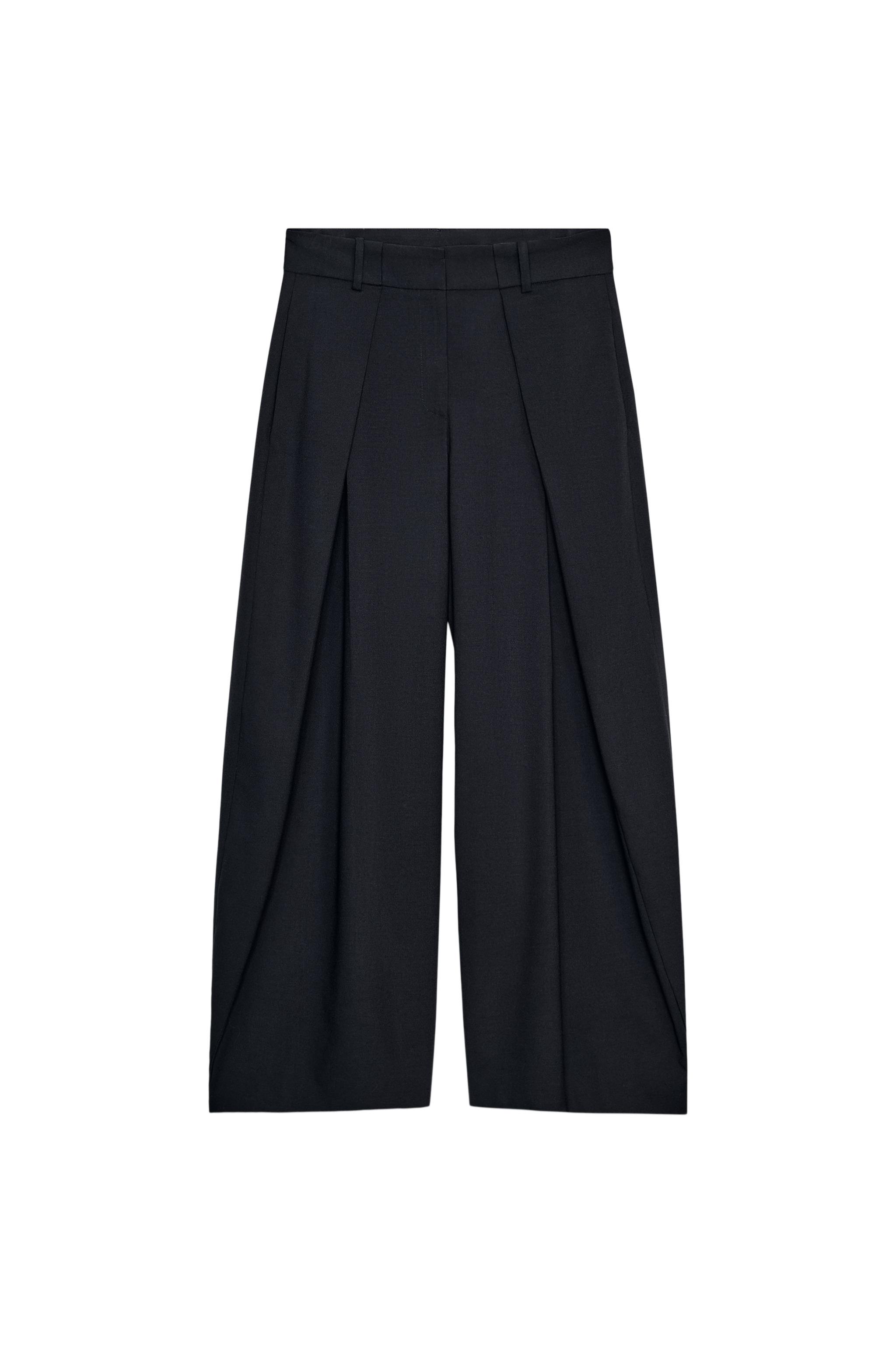 ZW COLLECTION WIDE-LEG TROUSERS WITH DARTS