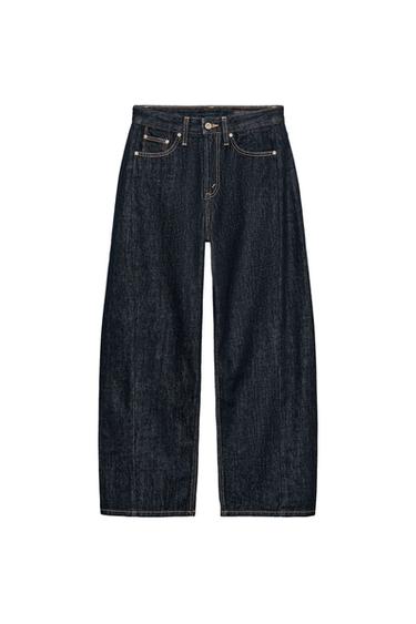 JEANS ZW COLLECTION ANKLE RELAXED TIRO MEDIO - Azul de Zara