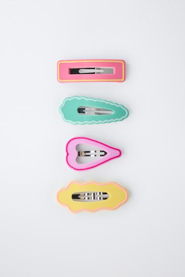 4-PACK OF SHAPED HAIR CLIPS - Multicoloured by Zara - Image 3