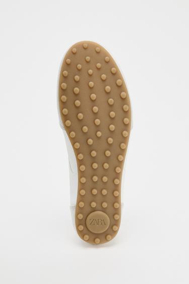 DERBYS COMBINÉES PLATES - Blanc de Zara - Image 6