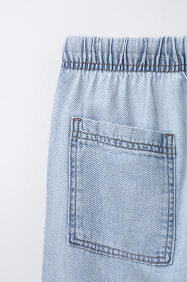 JEAN FLUIDE À JAMBES LARGES - Bleu de Zara - Image 3