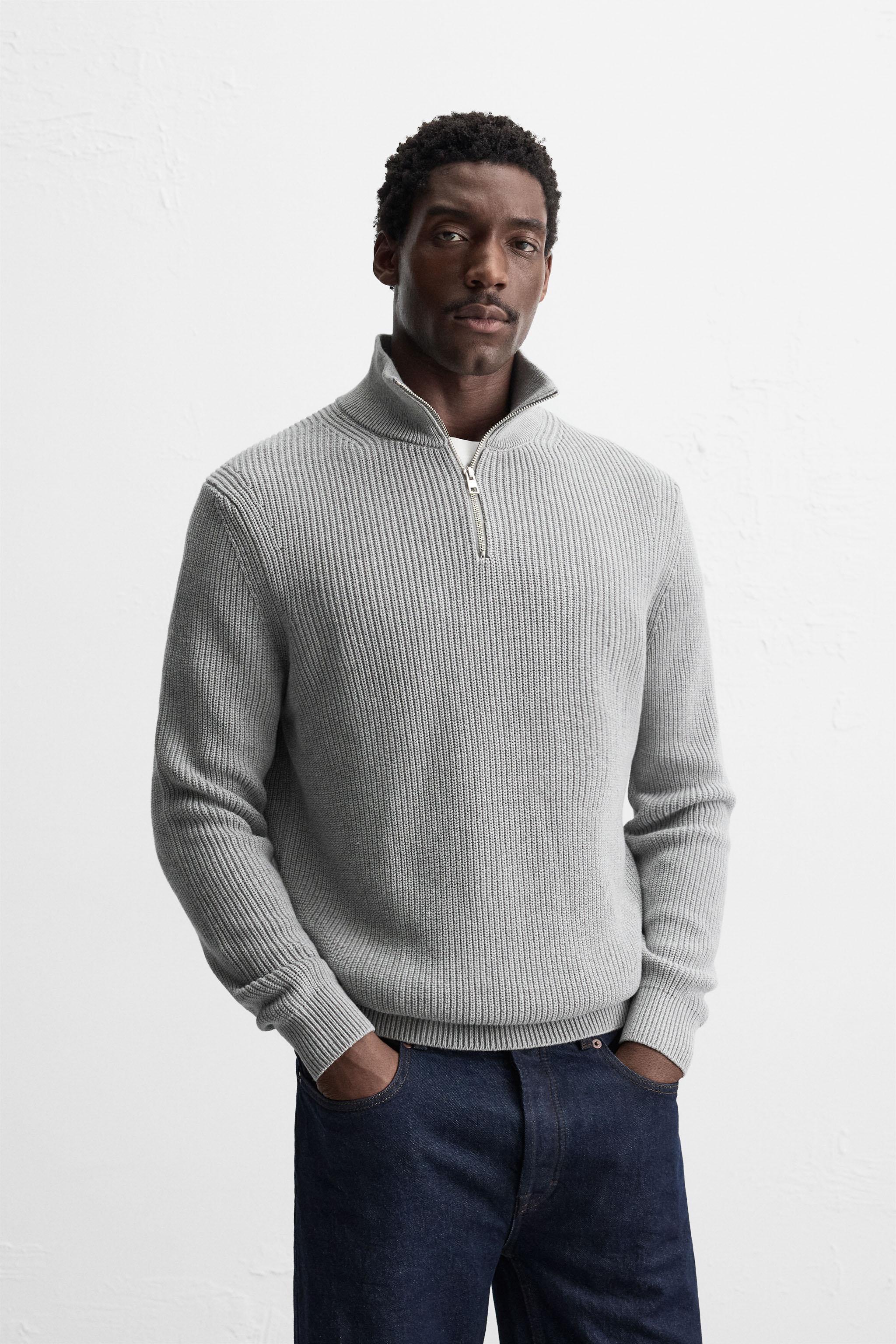 ZARA ハーフジップニット　セットアップ 03332300803-a1.jpg?ts=