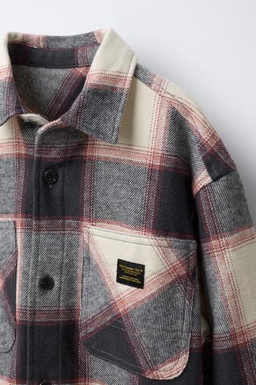 CHECK OVERSHIRT - Red by Zara - Image 2