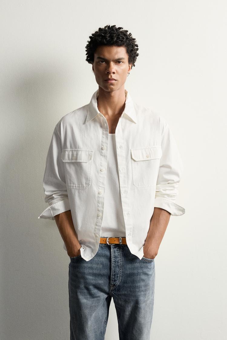 RELAXED FIT POCKET SHIRT