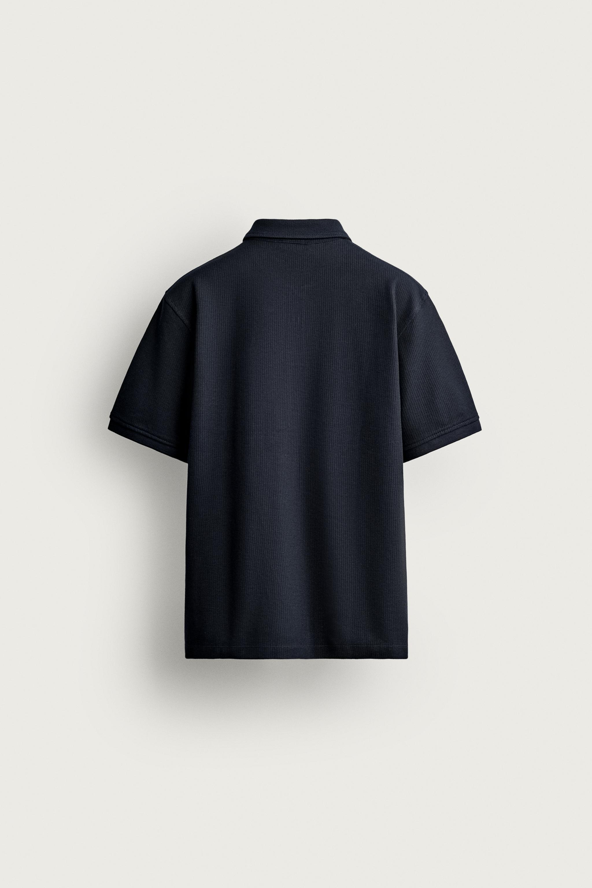 REGULAR FIT TEXTURED POLO