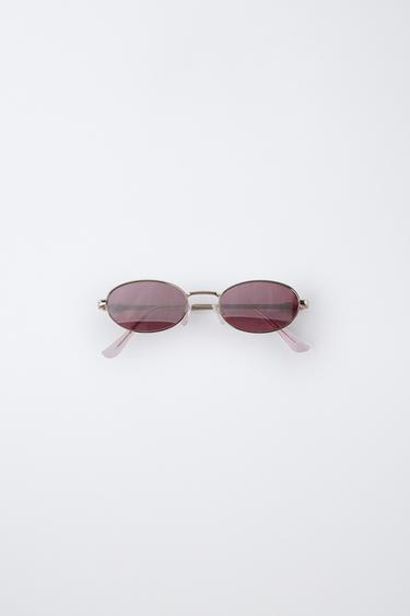 METAL SUNGLASSES - Golden by Zara