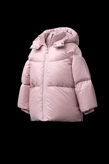 WATER-REPELLENT AND WIND-RESISTANT DOWN PUFFER JACKET - Pink by Zara