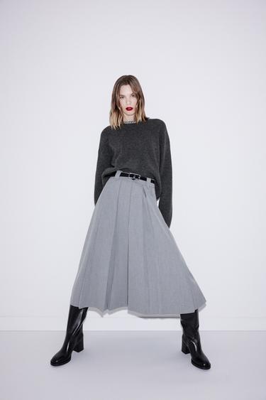 СВИТЕР СО СТРАЗАМИ — СЕРЫЙ от Zara — изображение 0