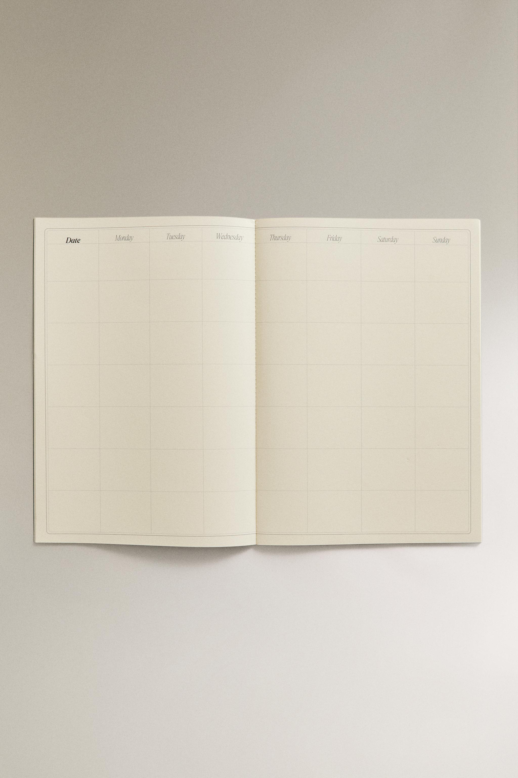 Zara EXTRA LARGE MONTHLY PLANNER — фото 4