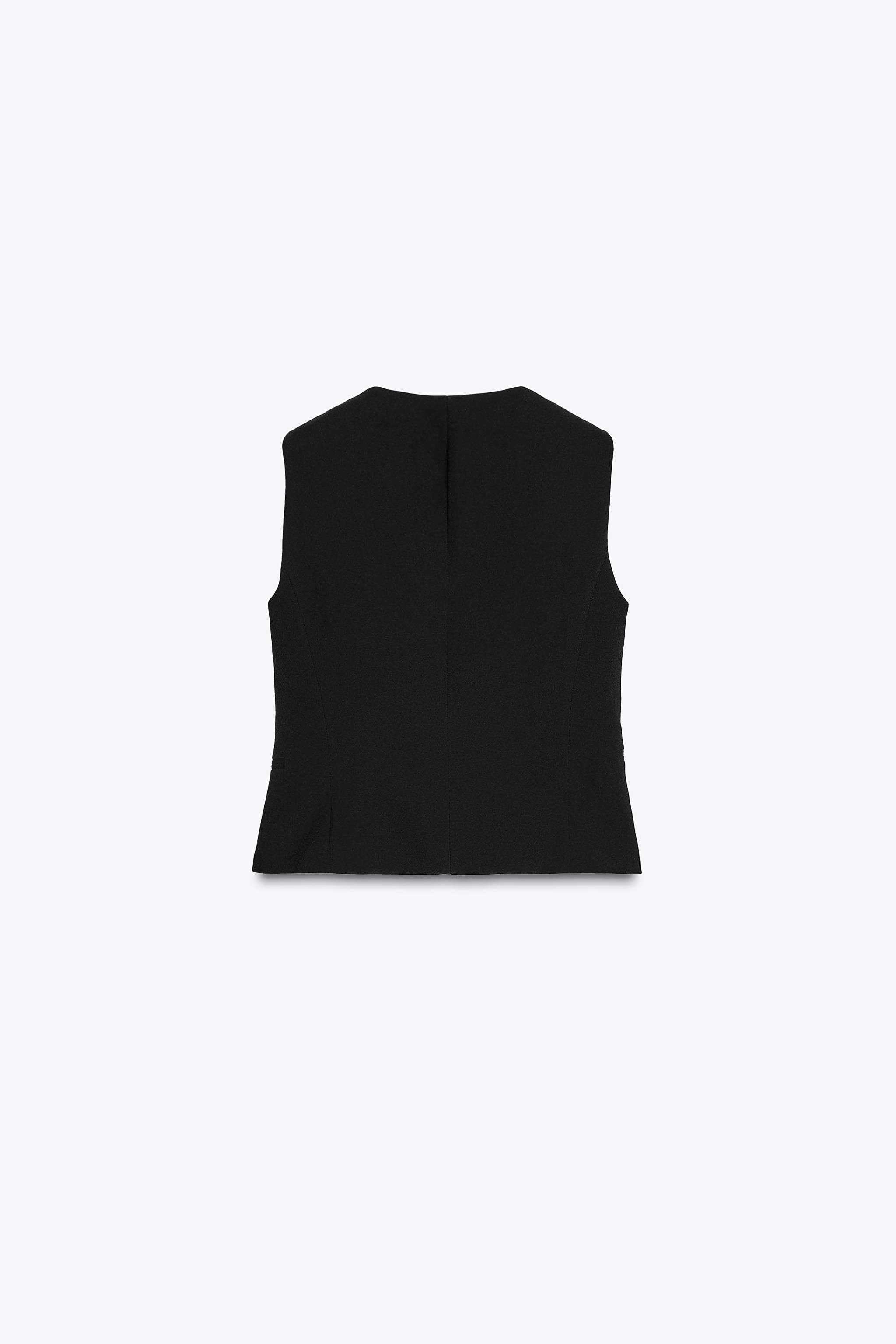 ZW COLLECTION アシンメトリーベスト - エクリュ | ZARA Japan