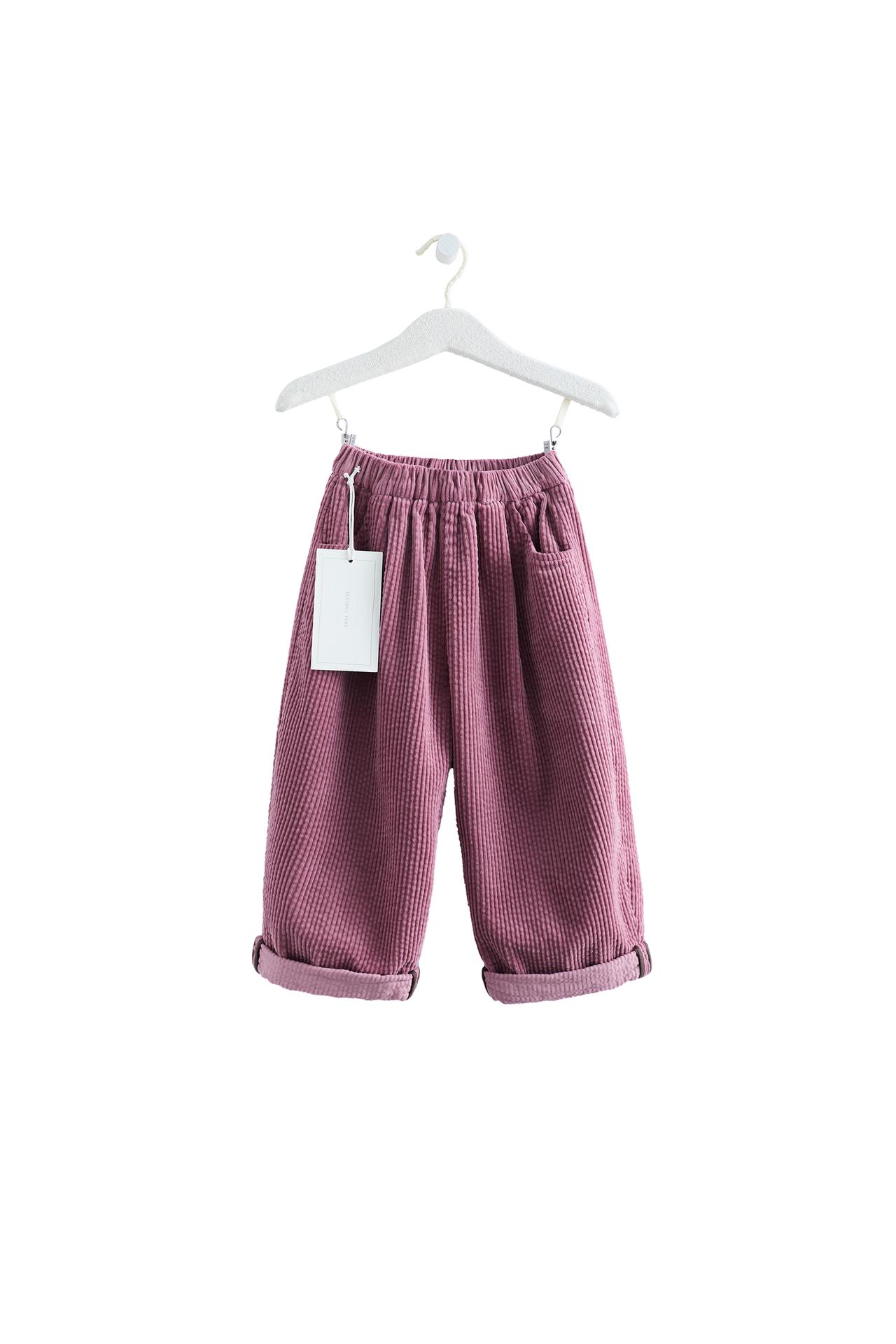 Брюки из вельвета-корда силуэта "баллон" ZARA TIMELESS