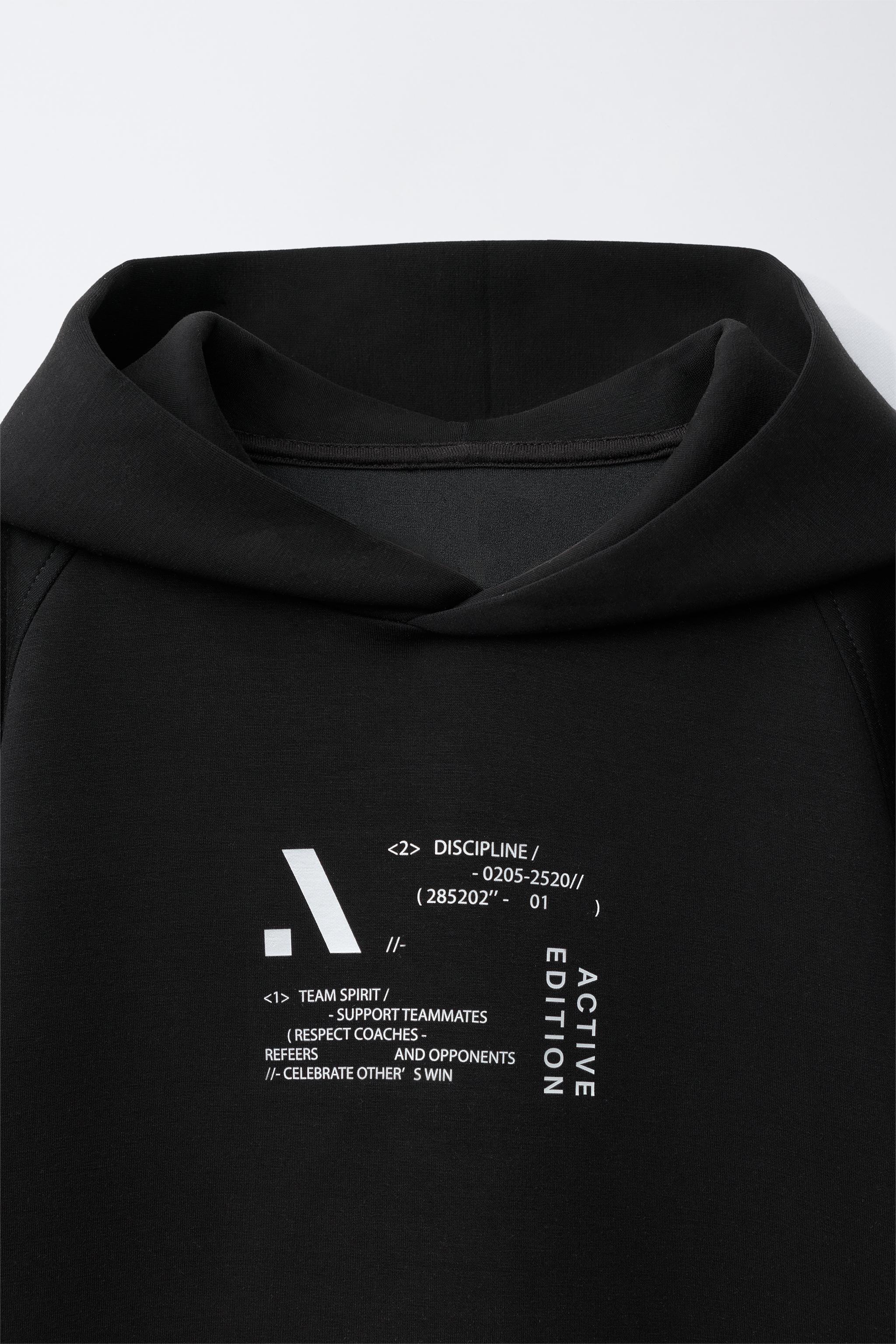 REFLECTIVE LOGO HOODIE - Black | ZARA South Africa