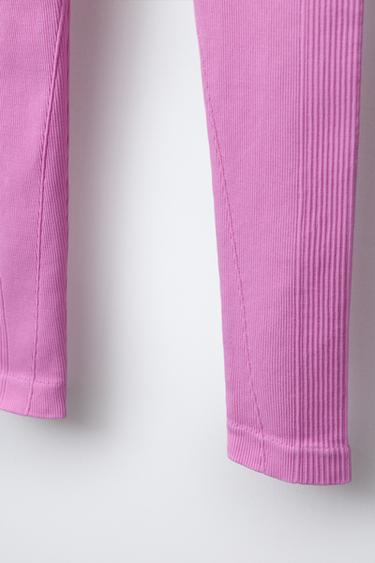 SEAMLESS SKI COLLECTION LEGGINGS - Pink by Zara - Image 3