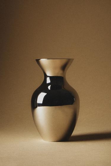 KLEINE MESSINGVASE - Silber von Zara
