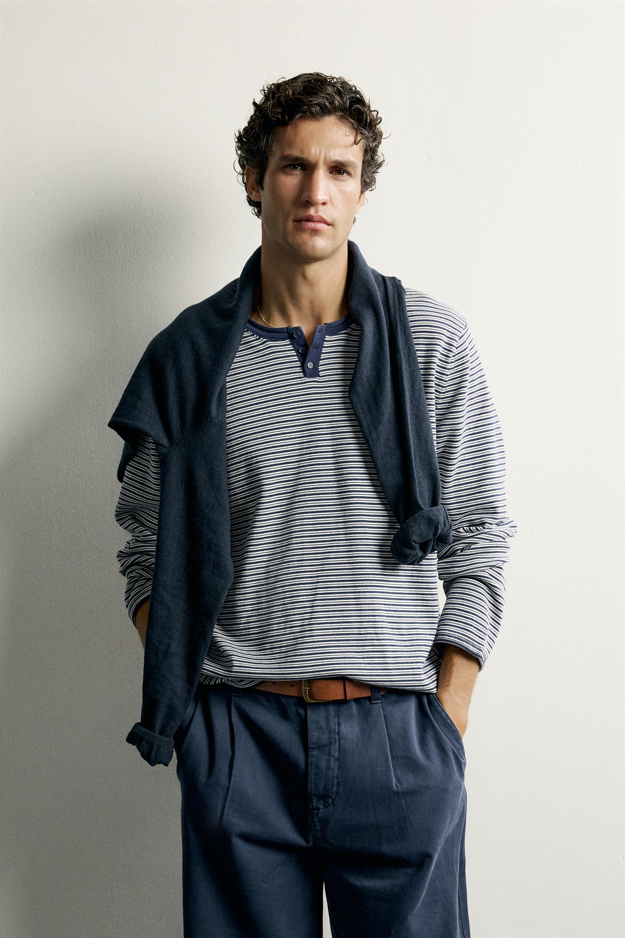 HENLEY KNIT T-SHIRT - thumbnail 2