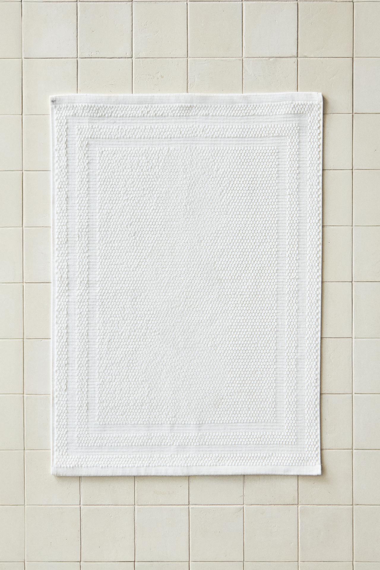 COTTON BATH MAT — White