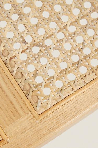 BANC BOIS ET ROTIN - Beige clair de Zara - Image 4