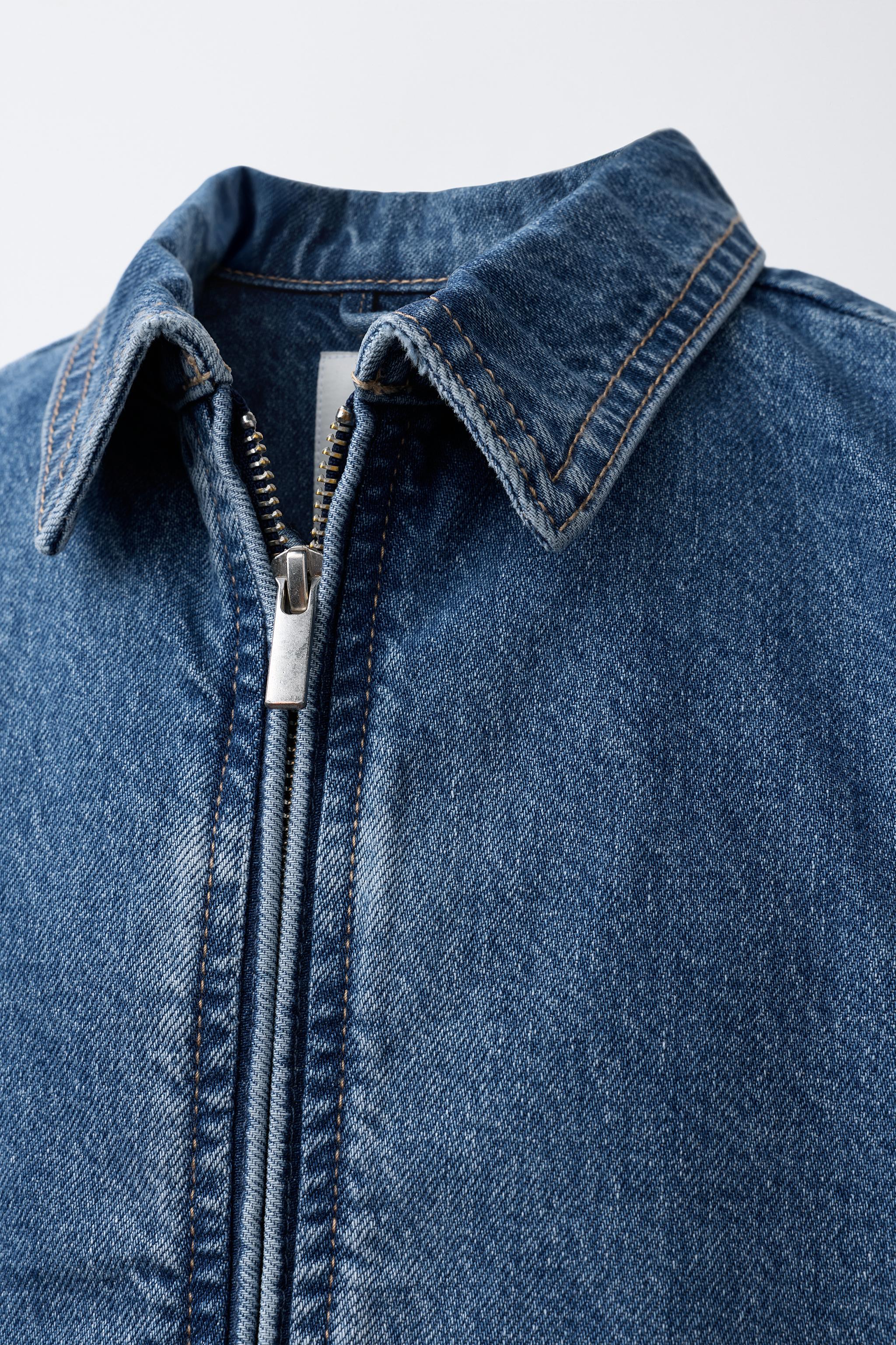 デニムボンバージャケット - ミディアムブルー | ZARA Japan / 日本