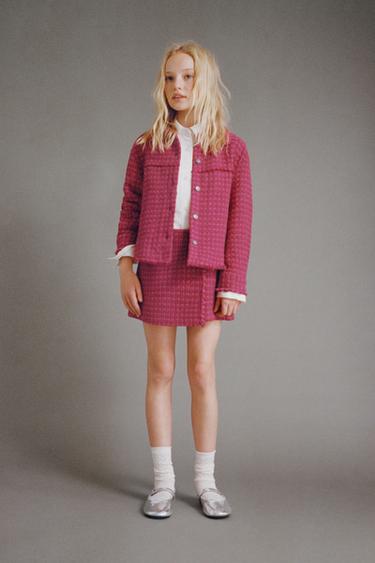 SURCHEMISE STRUCTURÉE ONDULINE - Rose de Zara