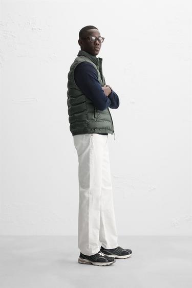 GILET SANS MANCHES MATELASSÉ LÉGER - Vert de Zara - Image 3