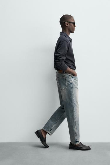 JEAN DROIT COUPE CHEVILLE - Bleu moyen de Zara - Image 5