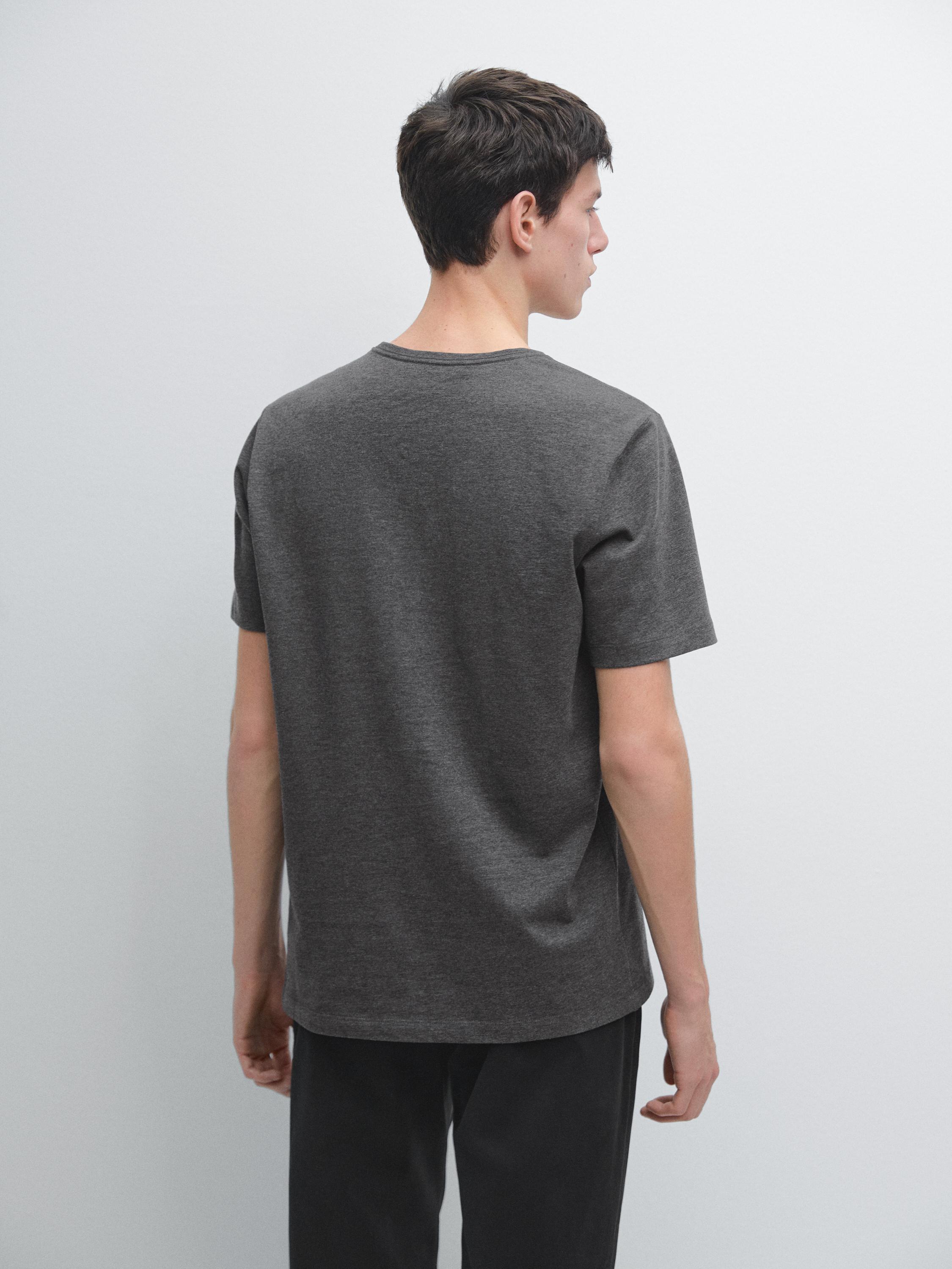 Short sleeve melange T-shirt
