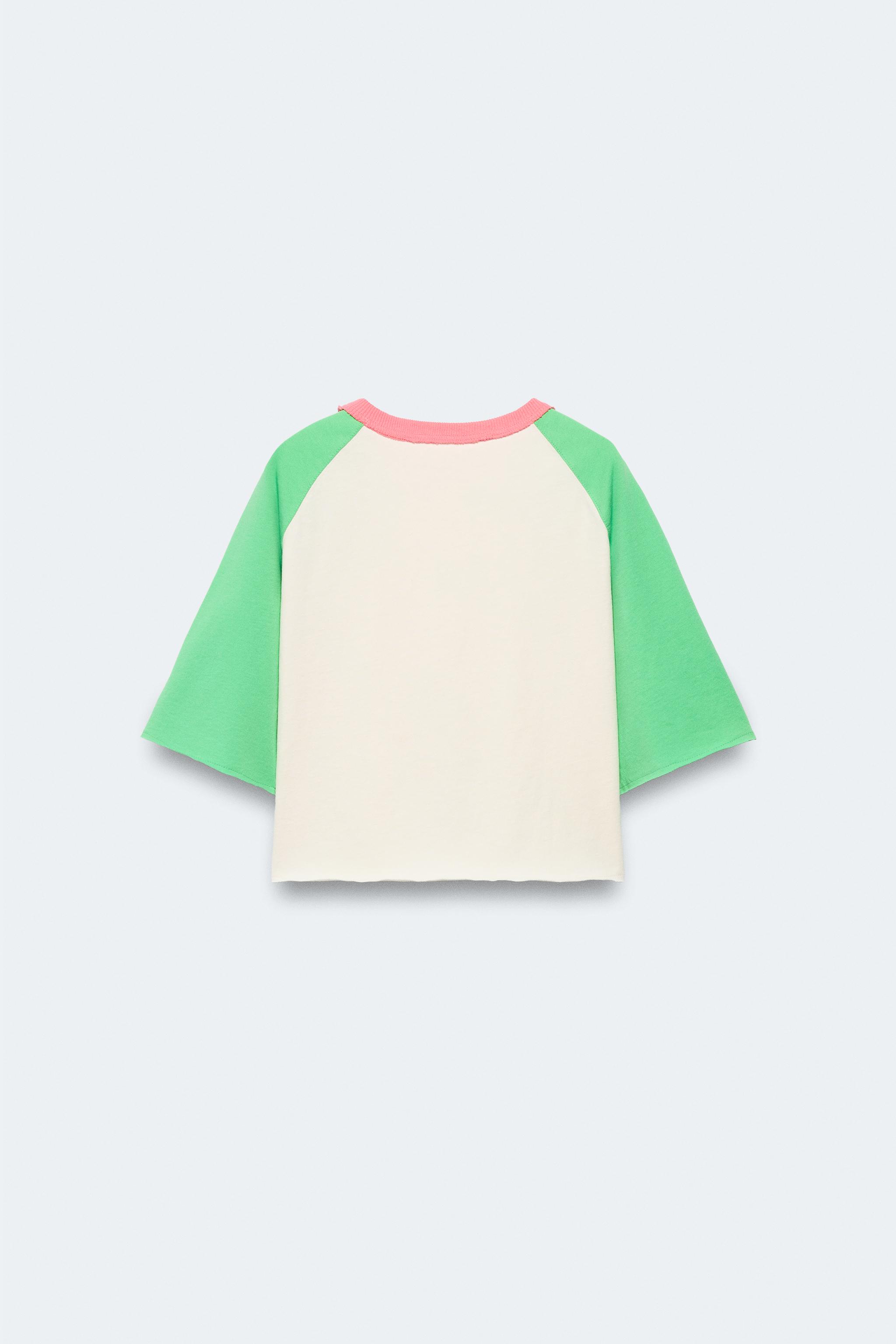 2-14 YEARS/ CONTRAST RAGLAN SLEEVE T-SHIRT LIMITED EDITION