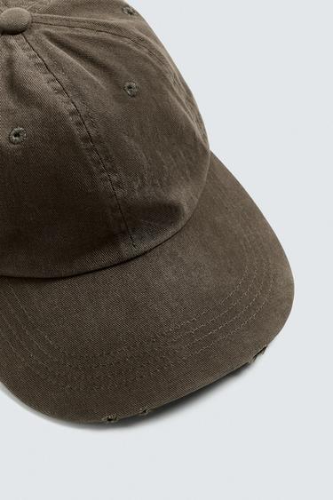 WASHED CAP - Dark khaki by Zara - Image 5