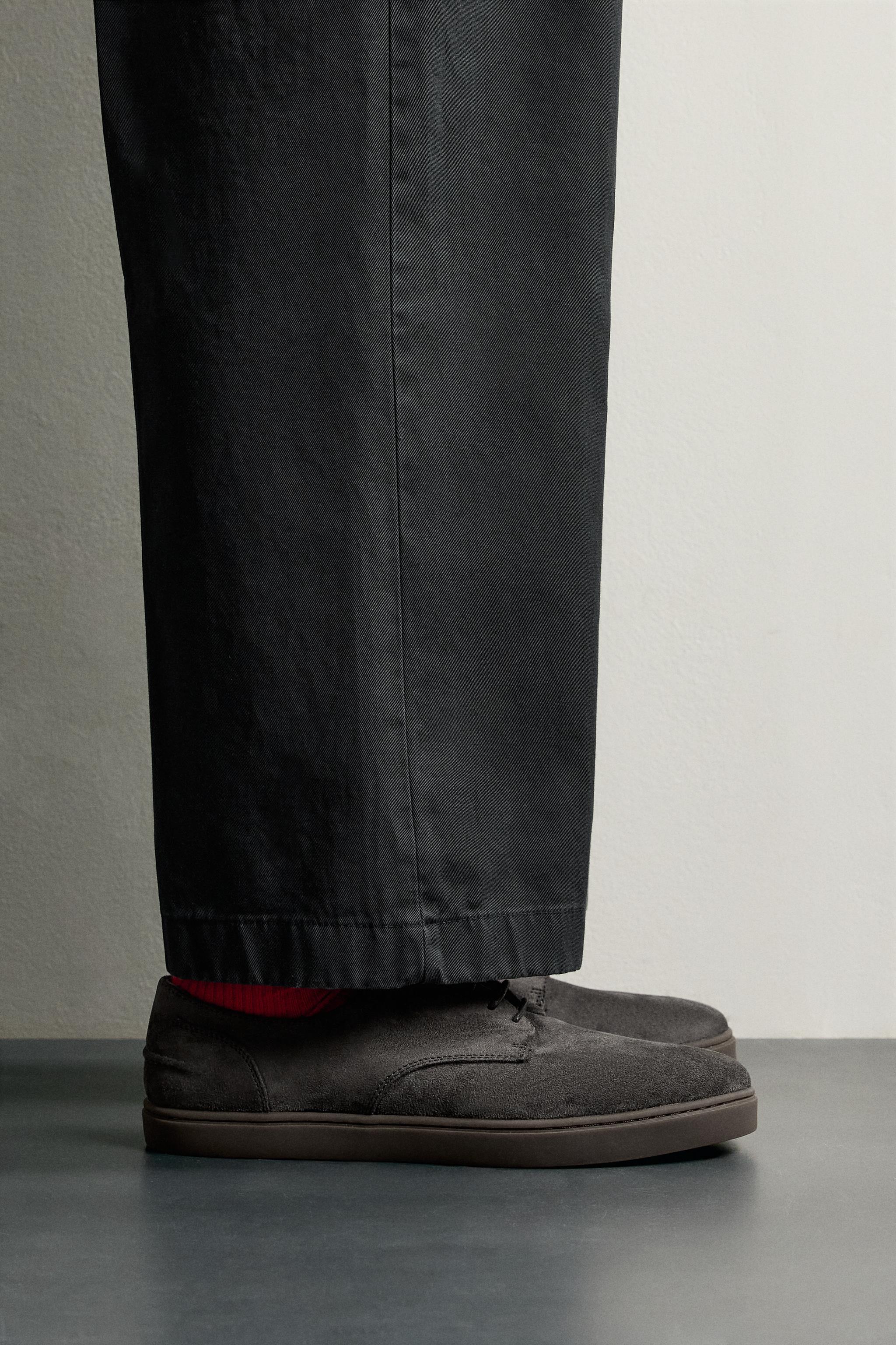 Обувь Zara CASUAL LACE-UP SHOES