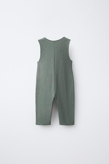 SALOPETTE LONGUE UNI - Vert moyen de Zara - Image 1