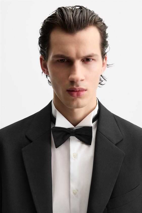 SILK BOW TIE - Black | ZARA United States