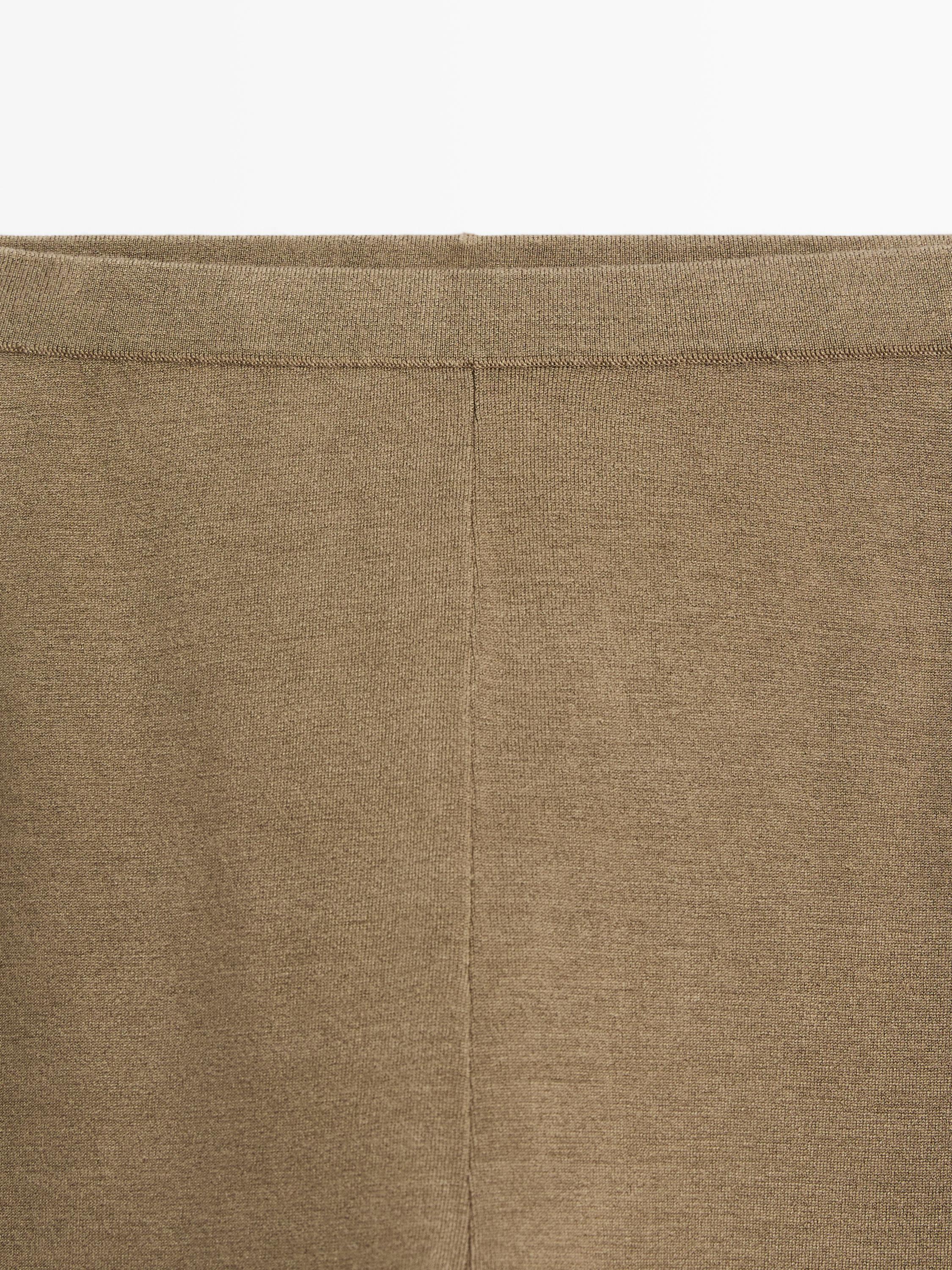 Leggings en maille de soie mélangée - LIMITED