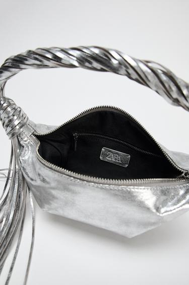 METALLIC FRINGED BAG - Silver by Zara - Image 5