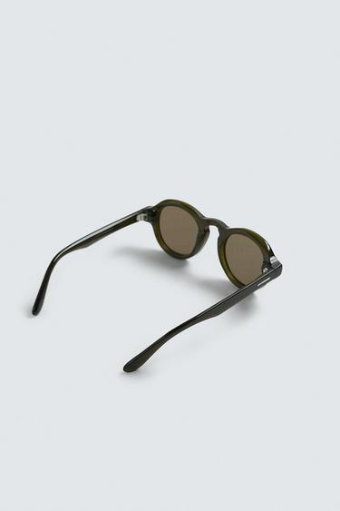 LUNETTES DE SOLEIL RONDES - Vert olive de Zara - Image 3