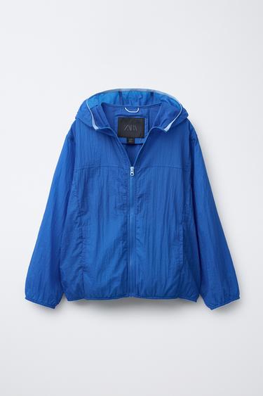 Zara LIGHTWEIGHT PACKABLE WINDBREAKER - Bluish