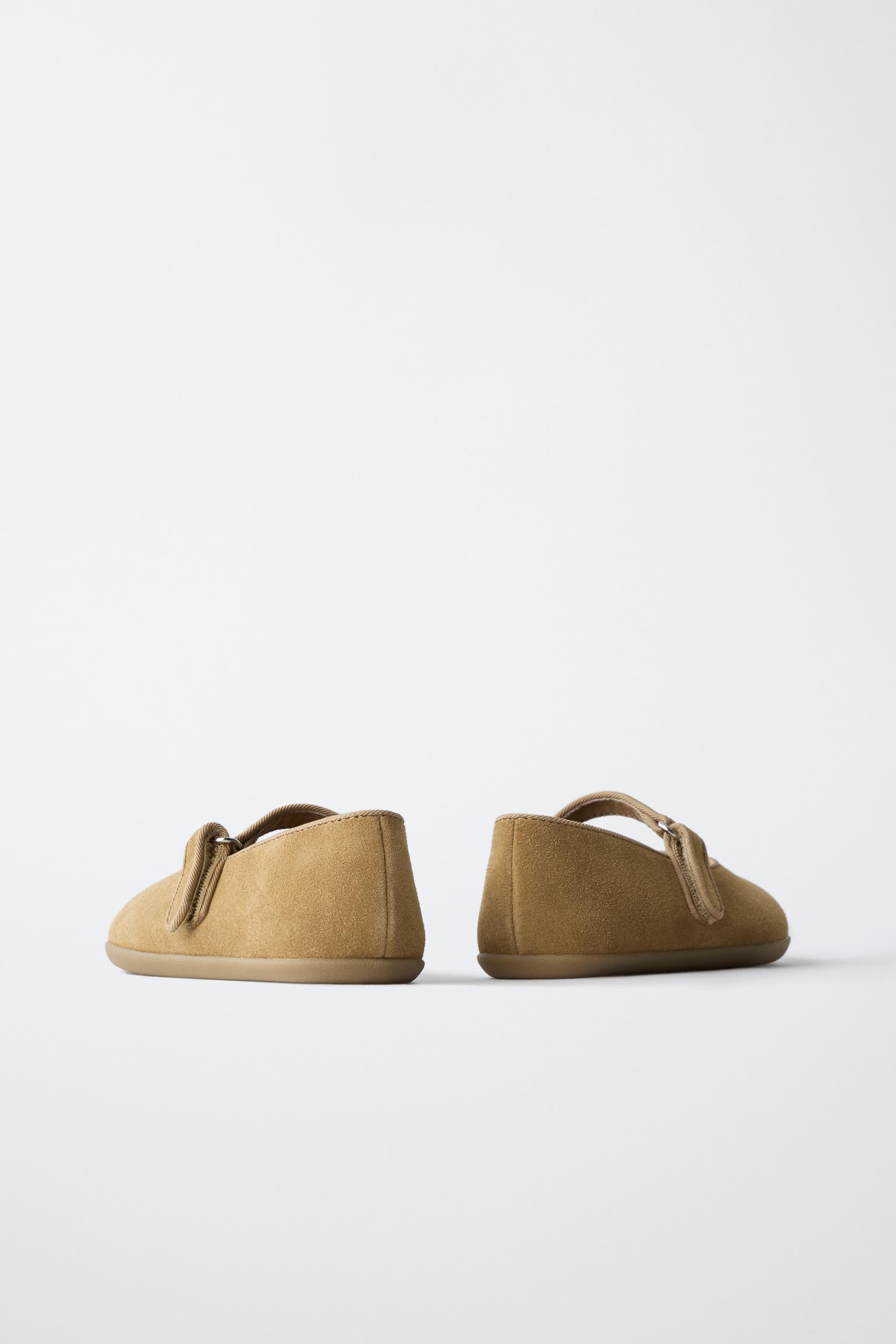 Обувь Zara LEATHER BAREFOOT BALLERINA FLATS — фото 7