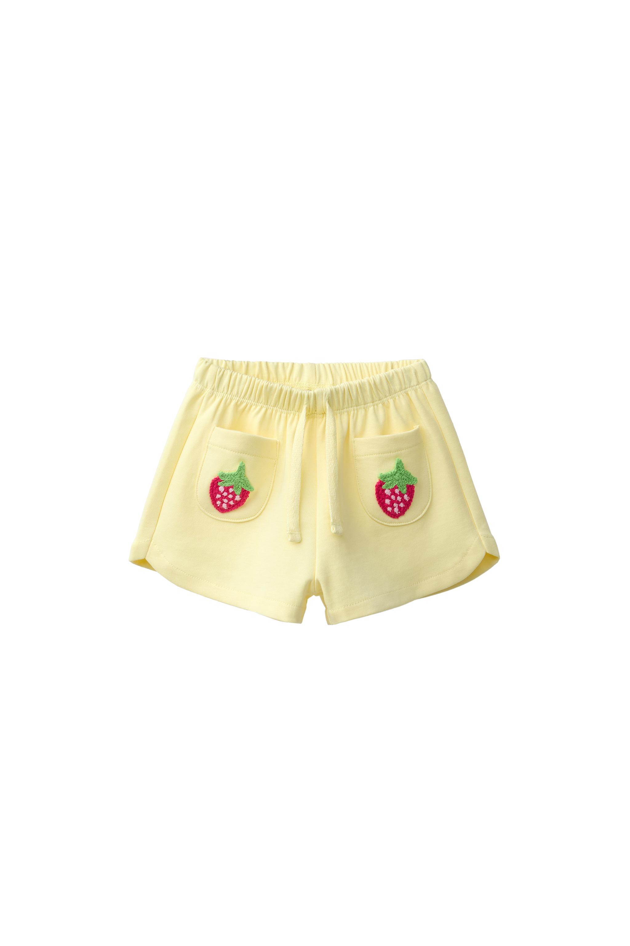 INTERLOCK FRUIT CROCHET SHORTS - Mid-yellow | ZARA United States