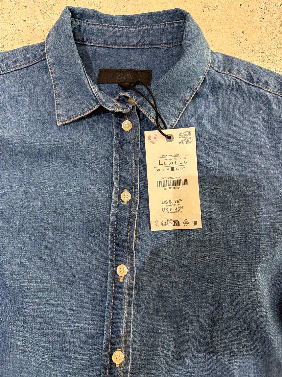 CAMISA DENIM SLIM ZW COLLECTION - Image 2