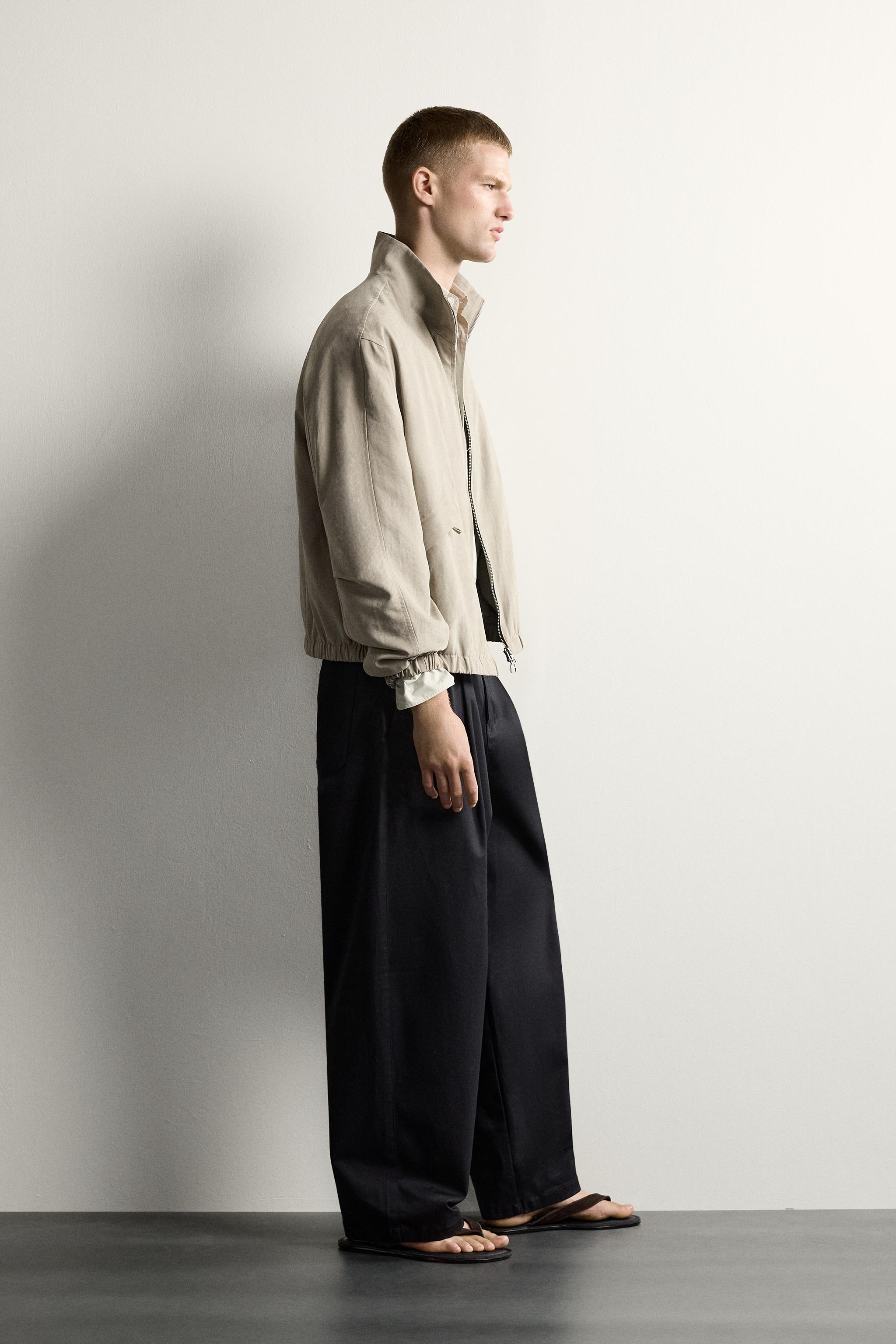 BLOUSON BOMBER RELAXED FIT EFFET DAIM