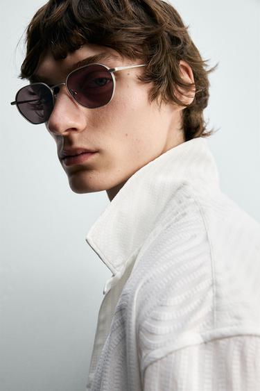 EMBROIDERED JACQUARD SHIRT - Oyster-white by Zara - Image 5