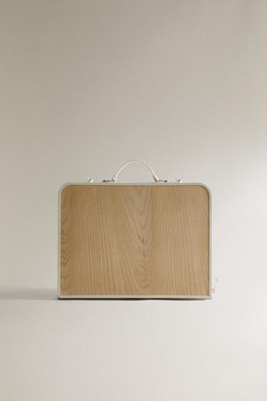 FOLDING BEACH TRAY WITH LEGS - Ivory by Zara