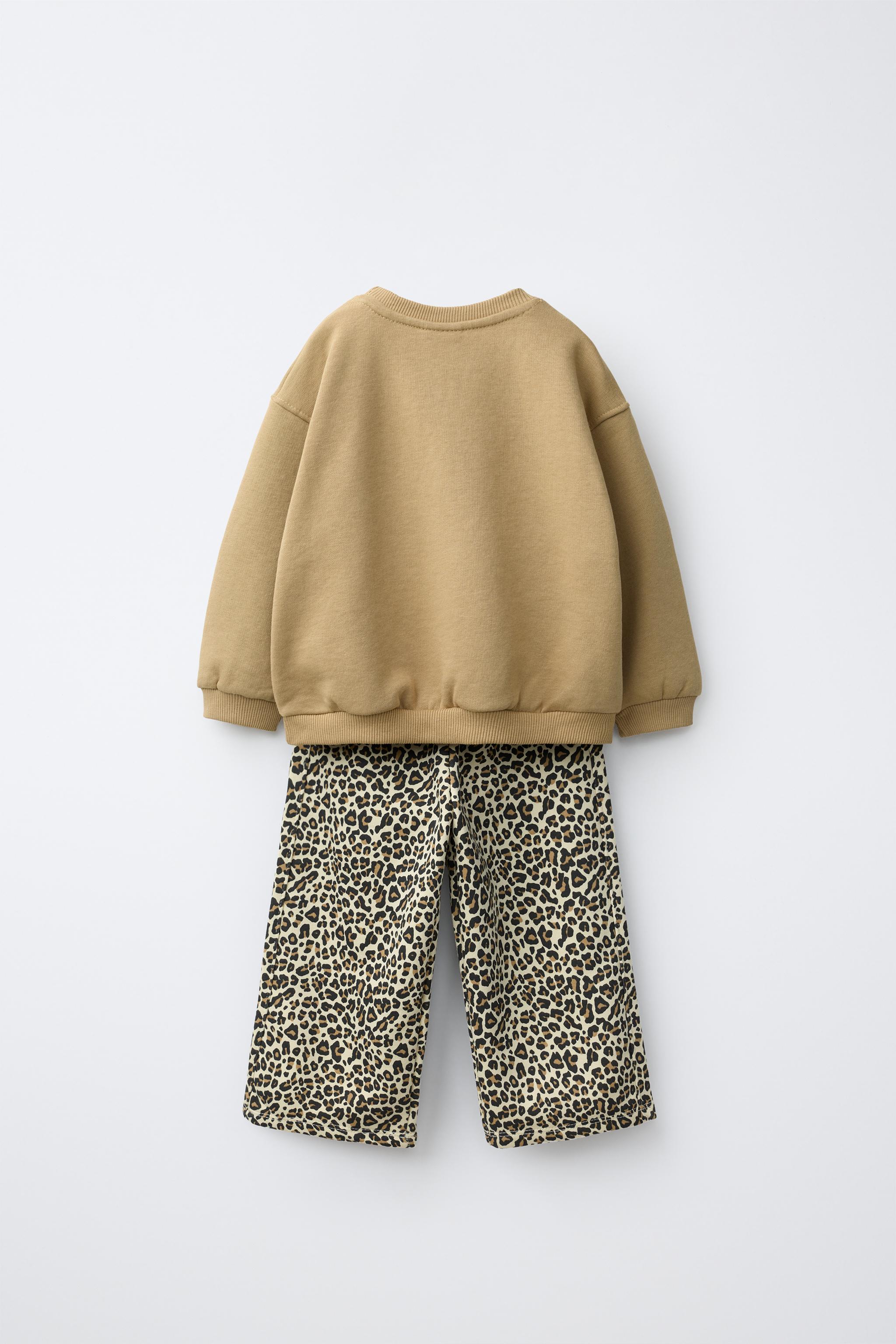 STRIPED WIDE LEG SWEATSHIRT AND PANTS JOGGING SET