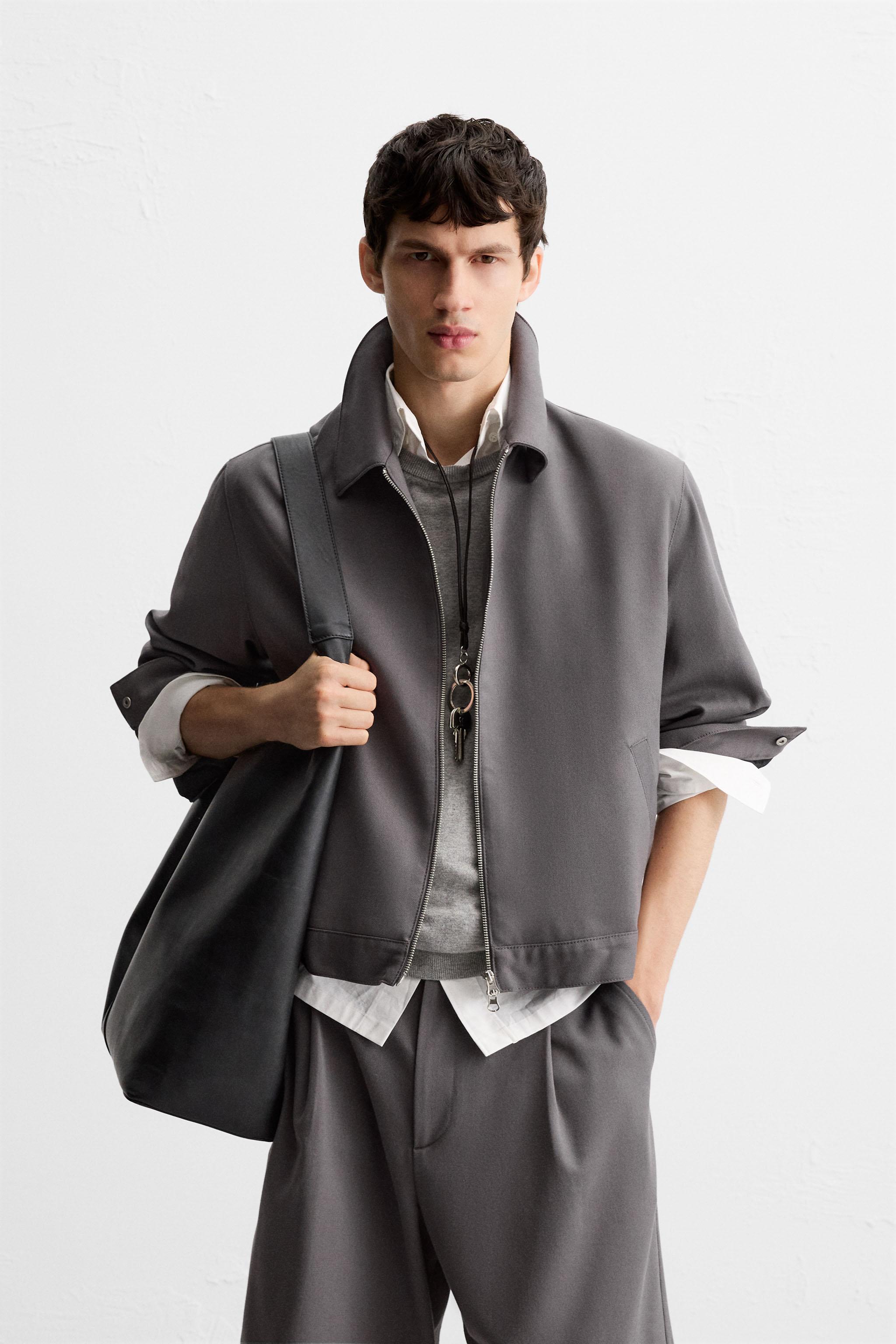 ZIP-UP OVERSHIRT - Black | ZARA United States